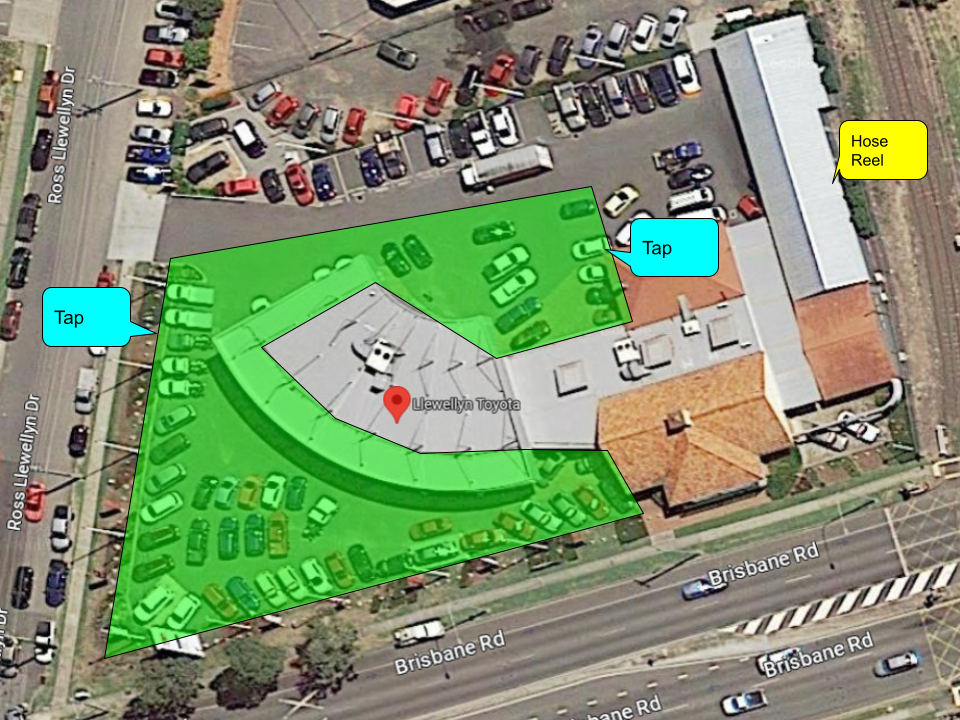 Llewellyn Toyota Yard Wash Operational - 7810111555215